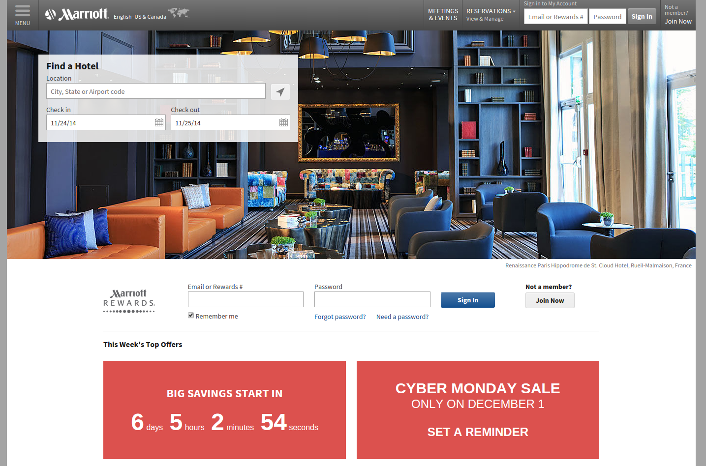 Marriott International - Us screenshot