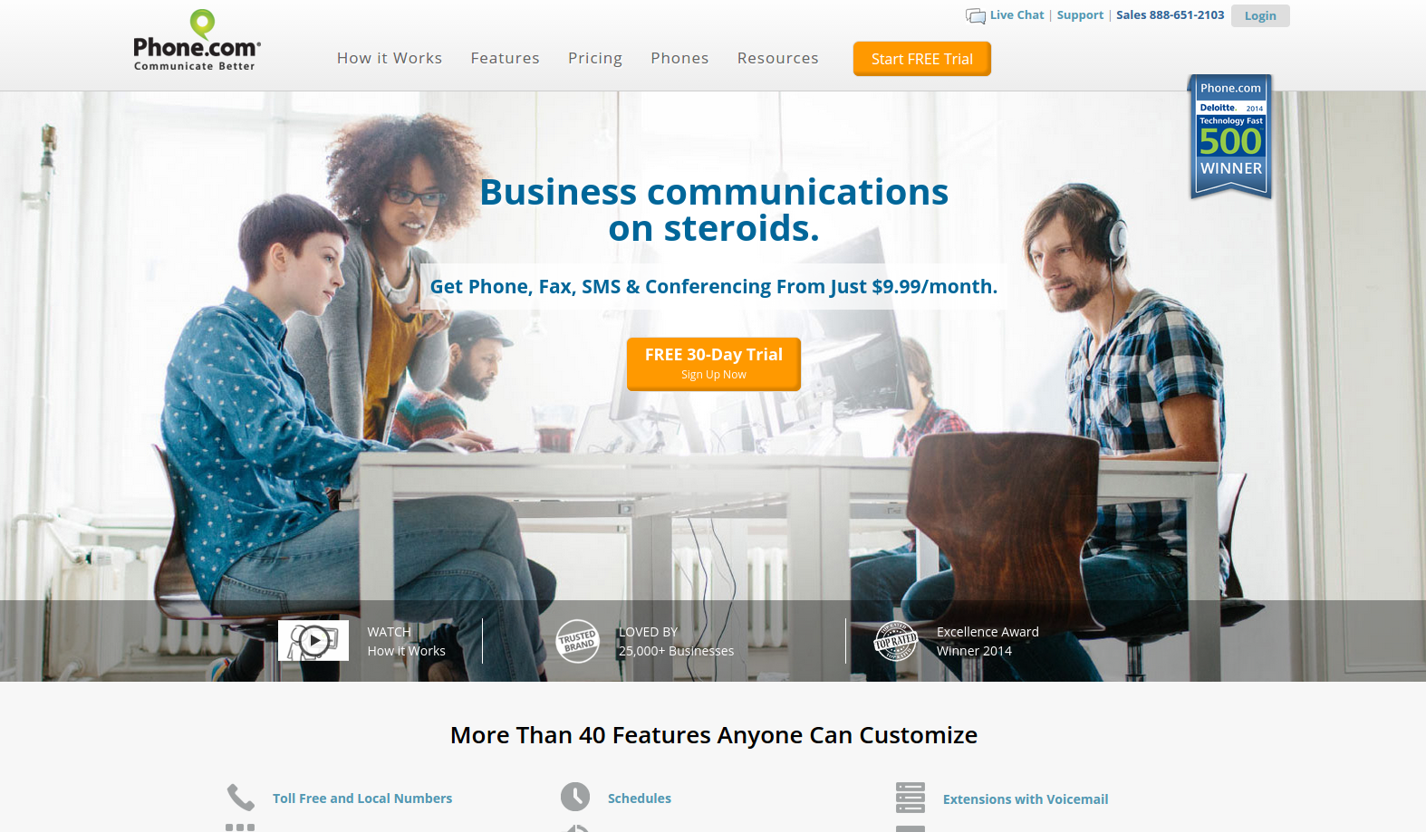 Phone.com Virtual Office screenshot