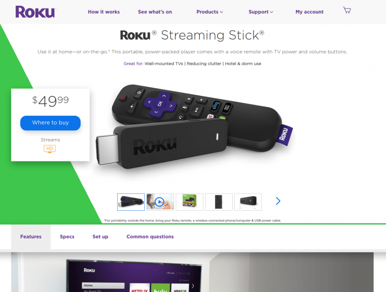 Roku screenshot
