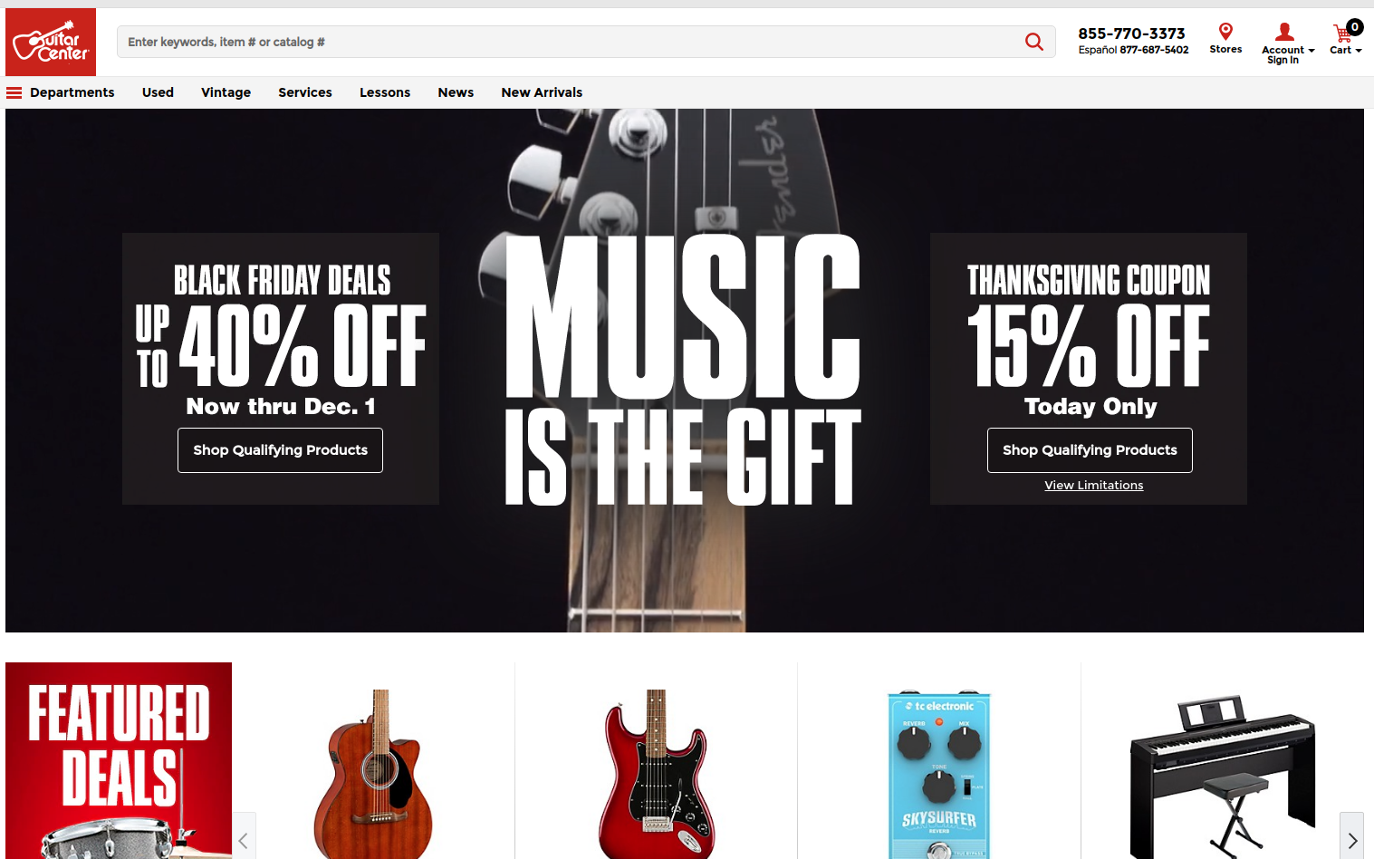 Guitar Center screenshot