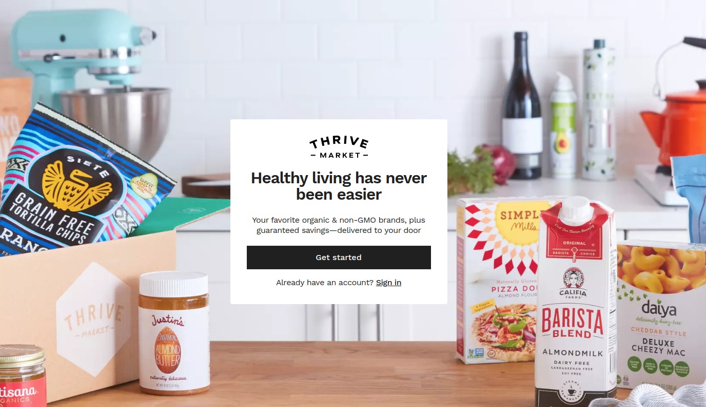 ThriveMarket.com screenshot