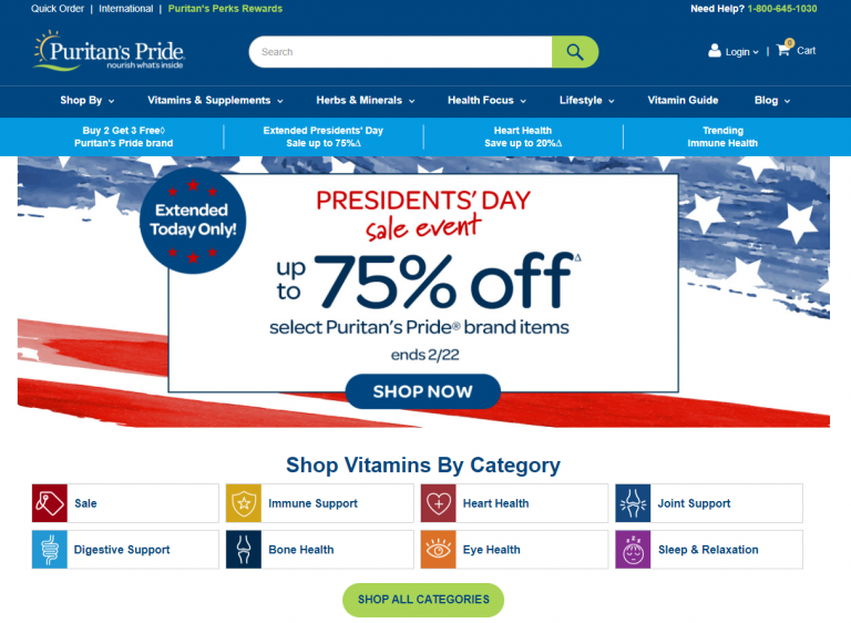 Puritans Pride screenshot